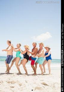 美国老头沙滩网红跳舞